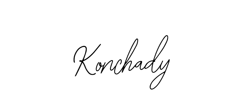 Design your own signature with our free online signature maker. With this signature software, you can create a handwritten (Bearetta-2O07w) signature for name Konchady. Konchady signature style 12 images and pictures png