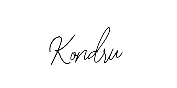 Kondru stylish signature style. Best Handwritten Sign (Bearetta-2O07w) for my name. Handwritten Signature Collection Ideas for my name Kondru. Kondru signature style 12 images and pictures png