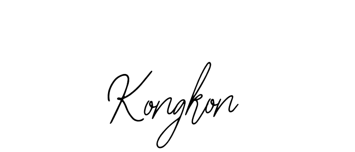 Use a signature maker to create a handwritten signature online. With this signature software, you can design (Bearetta-2O07w) your own signature for name Kongkon. Kongkon signature style 12 images and pictures png