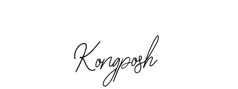 if you are searching for the best signature style for your name Kongposh. so please give up your signature search. here we have designed multiple signature styles  using Bearetta-2O07w. Kongposh signature style 12 images and pictures png