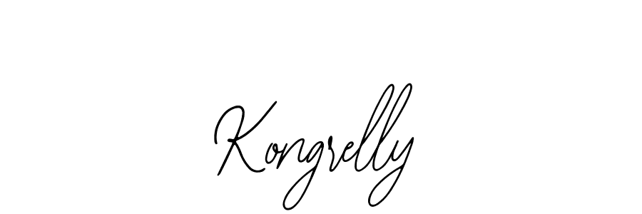 How to make Kongrelly name signature. Use Bearetta-2O07w style for creating short signs online. This is the latest handwritten sign. Kongrelly signature style 12 images and pictures png