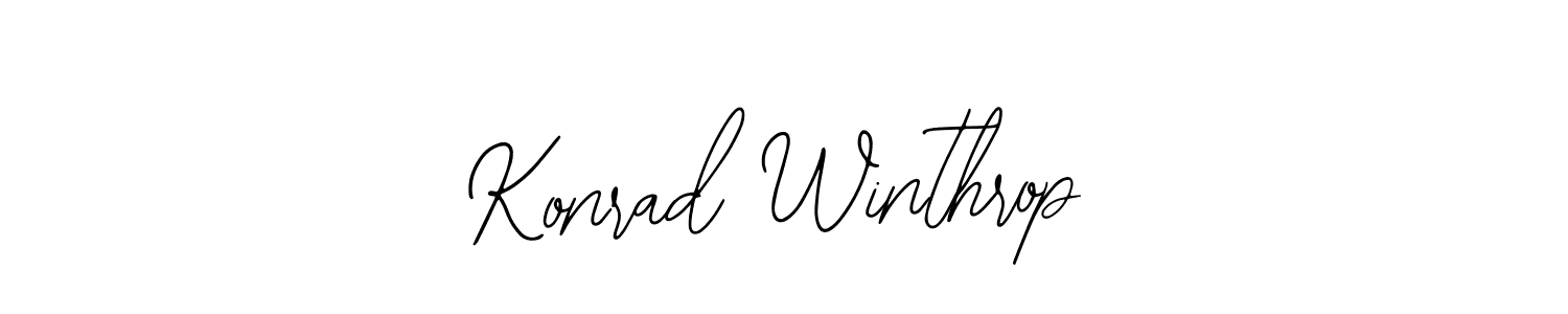 Design your own signature with our free online signature maker. With this signature software, you can create a handwritten (Bearetta-2O07w) signature for name Konrad Winthrop. Konrad Winthrop signature style 12 images and pictures png