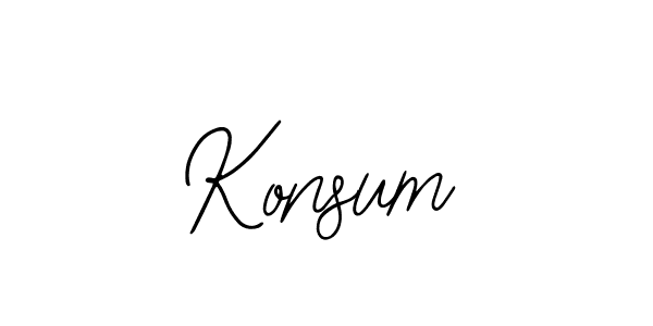 Make a beautiful signature design for name Konsum. With this signature (Bearetta-2O07w) style, you can create a handwritten signature for free. Konsum signature style 12 images and pictures png