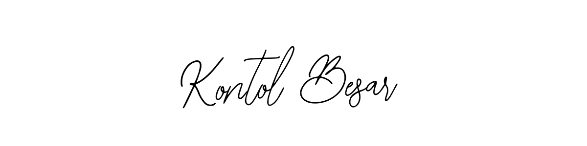 How to make Kontol Besar signature? Bearetta-2O07w is a professional autograph style. Create handwritten signature for Kontol Besar name. Kontol Besar signature style 12 images and pictures png