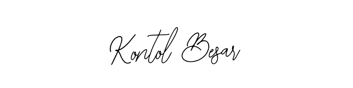 How to make Kontol Besar signature? Bearetta-2O07w is a professional autograph style. Create handwritten signature for Kontol Besar name. Kontol Besar signature style 12 images and pictures png