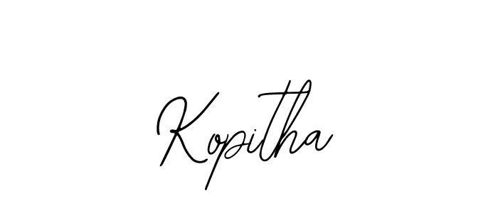 Also we have Kopitha name is the best signature style. Create professional handwritten signature collection using Bearetta-2O07w autograph style. Kopitha signature style 12 images and pictures png