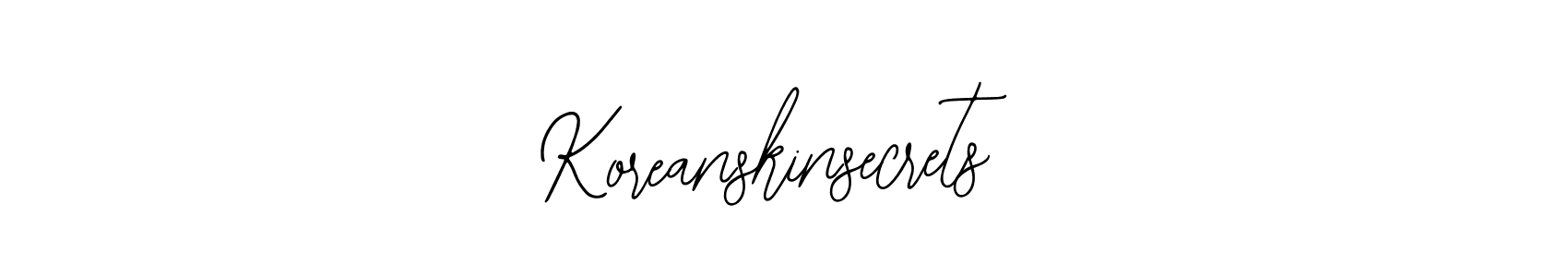 You should practise on your own different ways (Bearetta-2O07w) to write your name (Koreanskinsecrets) in signature. don't let someone else do it for you. Koreanskinsecrets signature style 12 images and pictures png