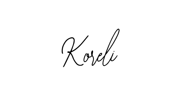 Also we have Koreli name is the best signature style. Create professional handwritten signature collection using Bearetta-2O07w autograph style. Koreli signature style 12 images and pictures png