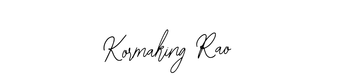 How to make Kormaking Rao name signature. Use Bearetta-2O07w style for creating short signs online. This is the latest handwritten sign. Kormaking Rao signature style 12 images and pictures png
