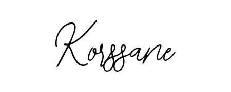 Elevate your brand with a stunning Korssane eSignature. The Bearetta-2O07w style provides a balanced, flowing aesthetic for everyday signing. Korssane signature style 12 images and pictures png