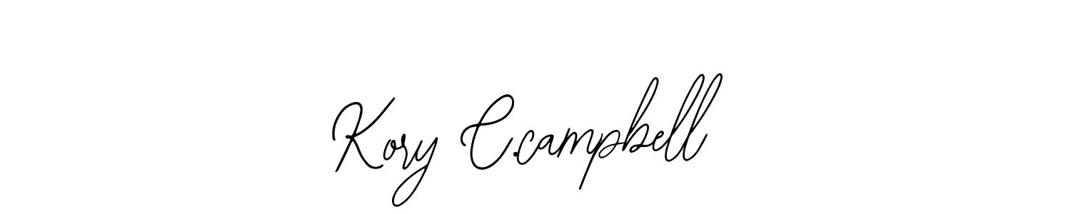 Use a signature maker to create a handwritten signature online. With this signature software, you can design (Bearetta-2O07w) your own signature for name Kory C.campbell. Kory C.campbell signature style 12 images and pictures png