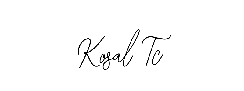 The best way (Bearetta-2O07w) to make a short signature is to pick only two or three words in your name. The name Kosal Tc include a total of six letters. For converting this name. Kosal Tc signature style 12 images and pictures png