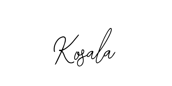 Use a signature maker to create a handwritten signature online. With this signature software, you can design (Bearetta-2O07w) your own signature for name Kosala. Kosala signature style 12 images and pictures png