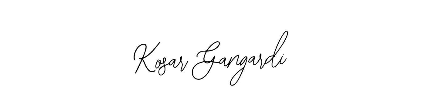 How to Draw Kosar Gangardi signature style? Bearetta-2O07w is a latest design signature styles for name Kosar Gangardi. Kosar Gangardi signature style 12 images and pictures png