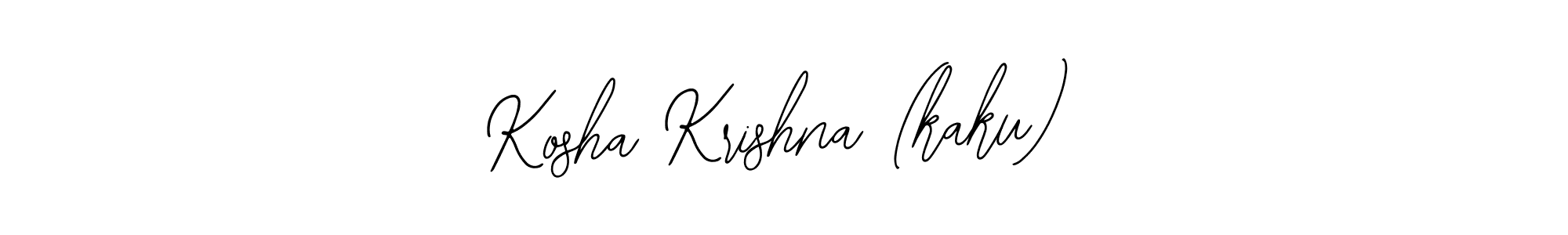 Use a signature maker to create a handwritten signature online. With this signature software, you can design (Bearetta-2O07w) your own signature for name Kosha Krishna (kaku). Kosha Krishna (kaku) signature style 12 images and pictures png