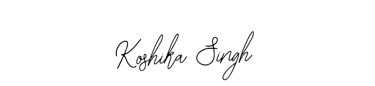 if you are searching for the best signature style for your name Koshika Singh. so please give up your signature search. here we have designed multiple signature styles  using Bearetta-2O07w. Koshika Singh signature style 12 images and pictures png