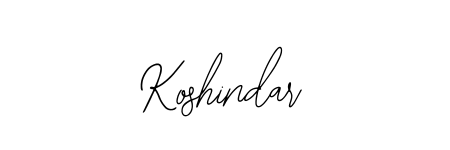 How to make Koshindar signature? Bearetta-2O07w is a professional autograph style. Create handwritten signature for Koshindar name. Koshindar signature style 12 images and pictures png
