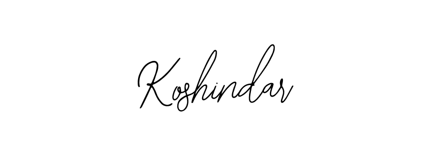 How to make Koshindar signature? Bearetta-2O07w is a professional autograph style. Create handwritten signature for Koshindar name. Koshindar signature style 12 images and pictures png