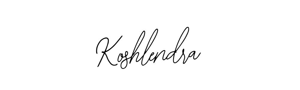 How to make Koshlendra signature? Bearetta-2O07w is a professional autograph style. Create handwritten signature for Koshlendra name. Koshlendra signature style 12 images and pictures png