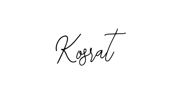 Design your own signature with our free online signature maker. With this signature software, you can create a handwritten (Bearetta-2O07w) signature for name Kosrat. Kosrat signature style 12 images and pictures png