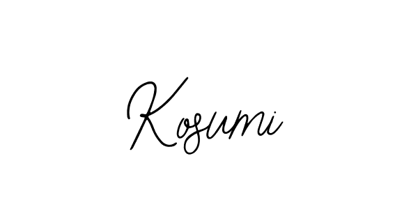 Make a beautiful signature design for name Kosumi. With this signature (Bearetta-2O07w) style, you can create a handwritten signature for free. Kosumi signature style 12 images and pictures png
