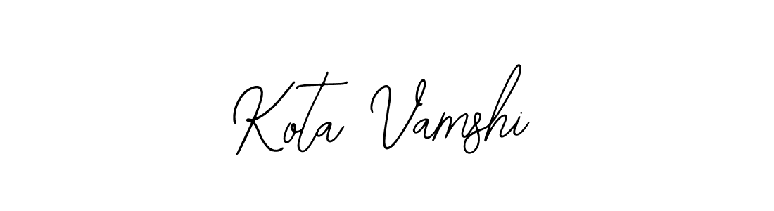 Also You can easily find your signature by using the search form. We will create Kota Vamshi name handwritten signature images for you free of cost using Bearetta-2O07w sign style. Kota Vamshi signature style 12 images and pictures png