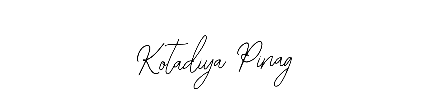 How to make Kotadiya Pinag signature? Bearetta-2O07w is a professional autograph style. Create handwritten signature for Kotadiya Pinag name. Kotadiya Pinag signature style 12 images and pictures png