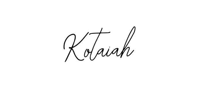 How to make Kotaiah name signature. Use Bearetta-2O07w style for creating short signs online. This is the latest handwritten sign. Kotaiah signature style 12 images and pictures png