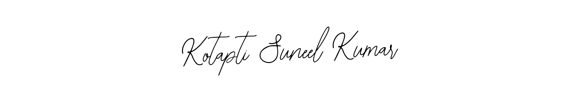 Bearetta-2O07w is a professional signature style that is perfect for those who want to add a touch of class to their signature. It is also a great choice for those who want to make their signature more unique. Get Kotapti Suneel Kumar name to fancy signature for free. Kotapti Suneel Kumar signature style 12 images and pictures png
