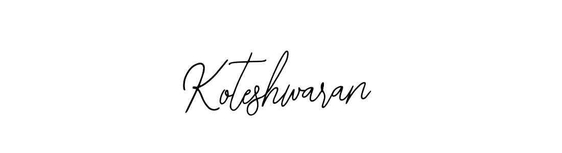 You should practise on your own different ways (Bearetta-2O07w) to write your name (Koteshwaran) in signature. don't let someone else do it for you. Koteshwaran signature style 12 images and pictures png