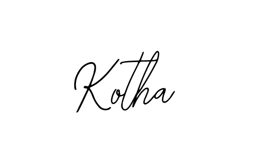 You should practise on your own different ways (Bearetta-2O07w) to write your name (Kotha) in signature. don't let someone else do it for you. Kotha signature style 12 images and pictures png