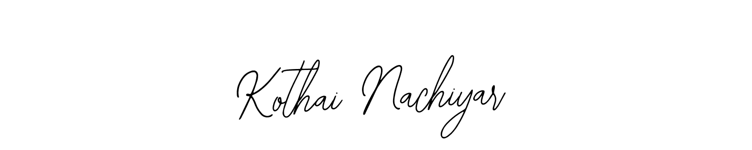 Similarly Bearetta-2O07w is the best handwritten signature design. Signature creator online .You can use it as an online autograph creator for name Kothai Nachiyar. Kothai Nachiyar signature style 12 images and pictures png