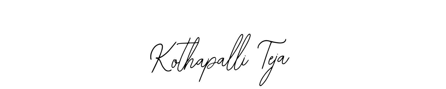 Also we have Kothapalli Teja name is the best signature style. Create professional handwritten signature collection using Bearetta-2O07w autograph style. Kothapalli Teja signature style 12 images and pictures png