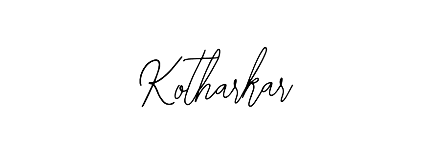 Use a signature maker to create a handwritten signature online. With this signature software, you can design (Bearetta-2O07w) your own signature for name Kotharkar. Kotharkar signature style 12 images and pictures png