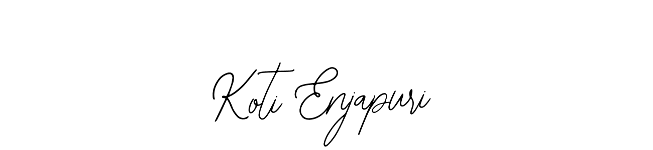 How to make Koti Enjapuri name signature. Use Bearetta-2O07w style for creating short signs online. This is the latest handwritten sign. Koti Enjapuri signature style 12 images and pictures png