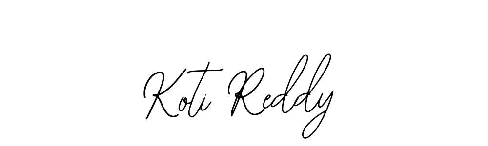 How to make Koti Reddy name signature. Use Bearetta-2O07w style for creating short signs online. This is the latest handwritten sign. Koti Reddy signature style 12 images and pictures png