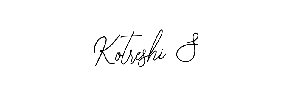 Design your own signature with our free online signature maker. With this signature software, you can create a handwritten (Bearetta-2O07w) signature for name Kotreshi S. Kotreshi S signature style 12 images and pictures png