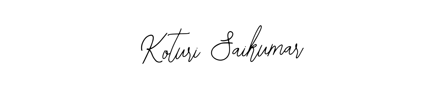 Make a beautiful signature design for name Koturi Saikumar. Use this online signature maker to create a handwritten signature for free. Koturi Saikumar signature style 12 images and pictures png
