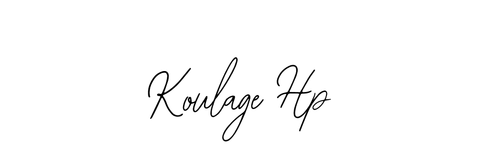 Also we have Koulage Hp name is the best signature style. Create professional handwritten signature collection using Bearetta-2O07w autograph style. Koulage Hp signature style 12 images and pictures png