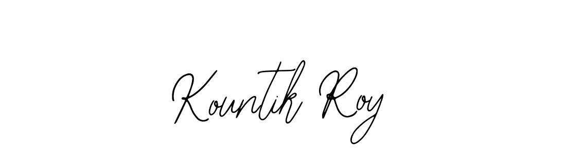 How to make Kountik Roy name signature. Use Bearetta-2O07w style for creating short signs online. This is the latest handwritten sign. Kountik Roy signature style 12 images and pictures png