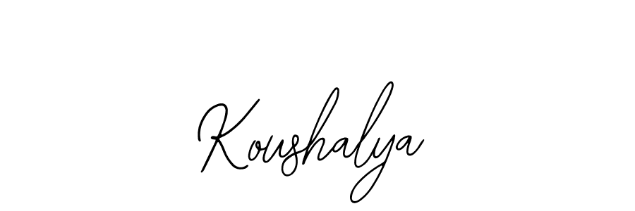 Similarly Bearetta-2O07w is the best handwritten signature design. Signature creator online .You can use it as an online autograph creator for name Koushalya. Koushalya signature style 12 images and pictures png