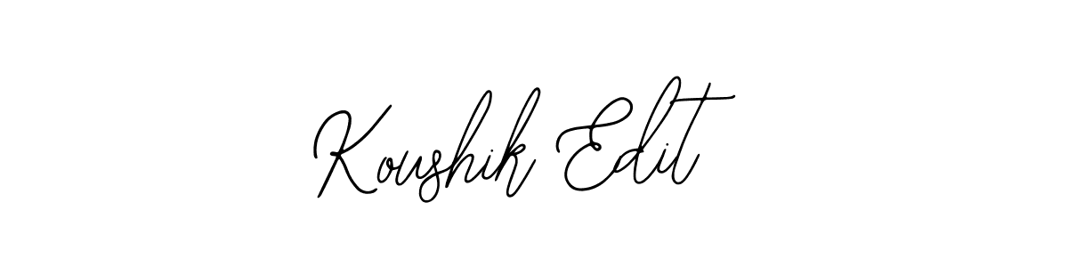 You should practise on your own different ways (Bearetta-2O07w) to write your name (Koushik Edit) in signature. don't let someone else do it for you. Koushik Edit signature style 12 images and pictures png