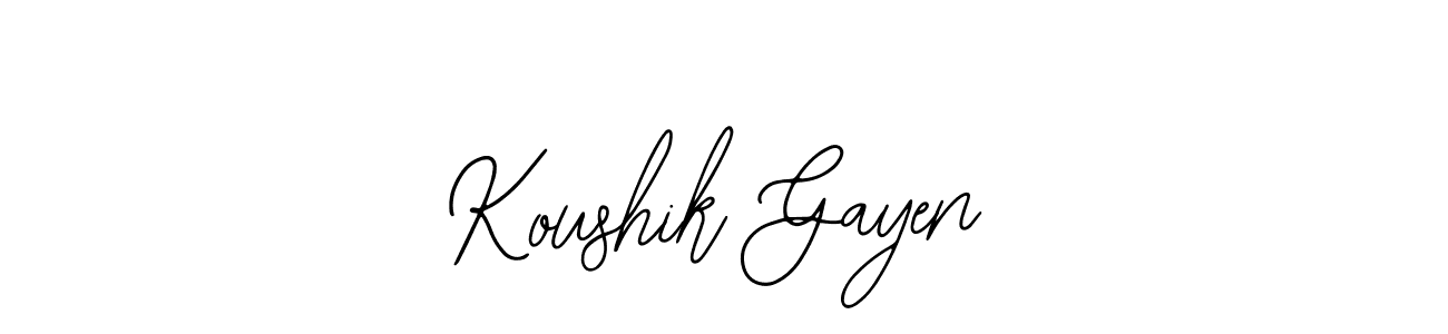 How to Draw Koushik Gayen signature style? Bearetta-2O07w is a latest design signature styles for name Koushik Gayen. Koushik Gayen signature style 12 images and pictures png
