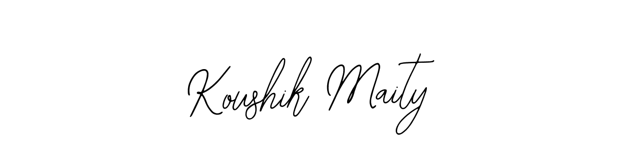 Use a signature maker to create a handwritten signature online. With this signature software, you can design (Bearetta-2O07w) your own signature for name Koushik Maity. Koushik Maity signature style 12 images and pictures png