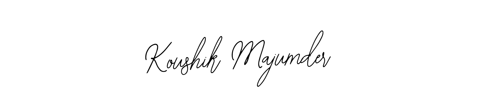 Use a signature maker to create a handwritten signature online. With this signature software, you can design (Bearetta-2O07w) your own signature for name Koushik Majumder. Koushik Majumder signature style 12 images and pictures png