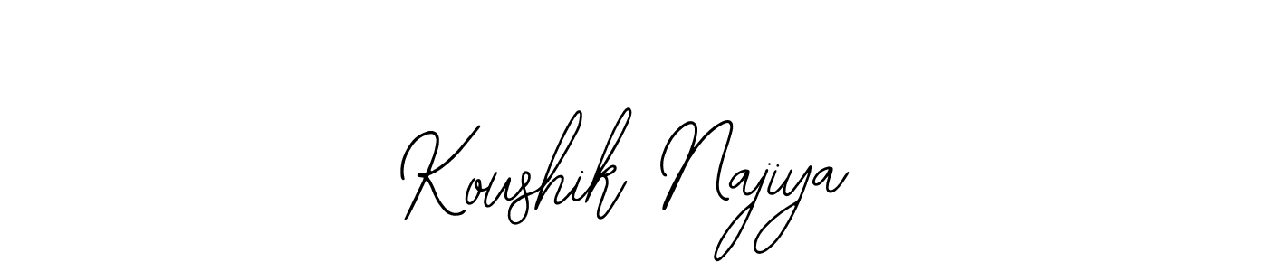 Koushik Najiya stylish signature style. Best Handwritten Sign (Bearetta-2O07w) for my name. Handwritten Signature Collection Ideas for my name Koushik Najiya. Koushik Najiya signature style 12 images and pictures png