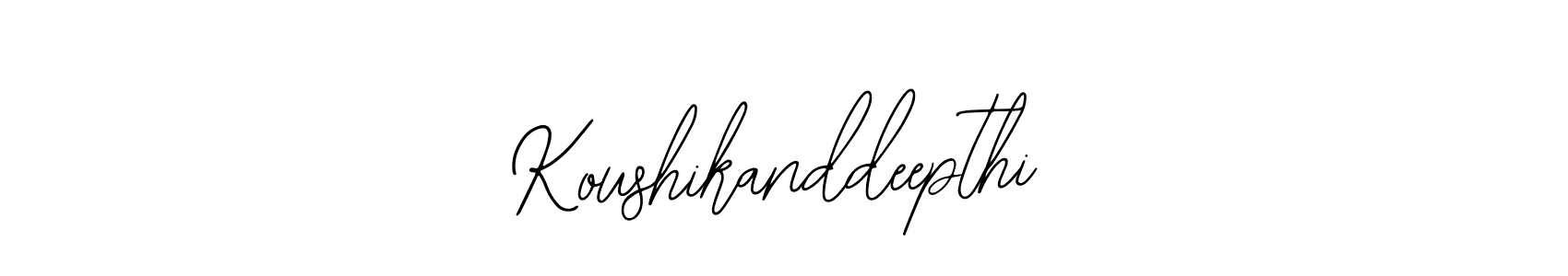 Bearetta-2O07w is a professional signature style that is perfect for those who want to add a touch of class to their signature. It is also a great choice for those who want to make their signature more unique. Get Koushikanddeepthi name to fancy signature for free. Koushikanddeepthi signature style 12 images and pictures png