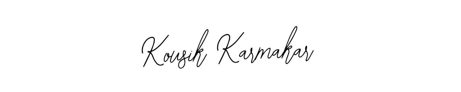 if you are searching for the best signature style for your name Kousik Karmakar. so please give up your signature search. here we have designed multiple signature styles  using Bearetta-2O07w. Kousik Karmakar signature style 12 images and pictures png