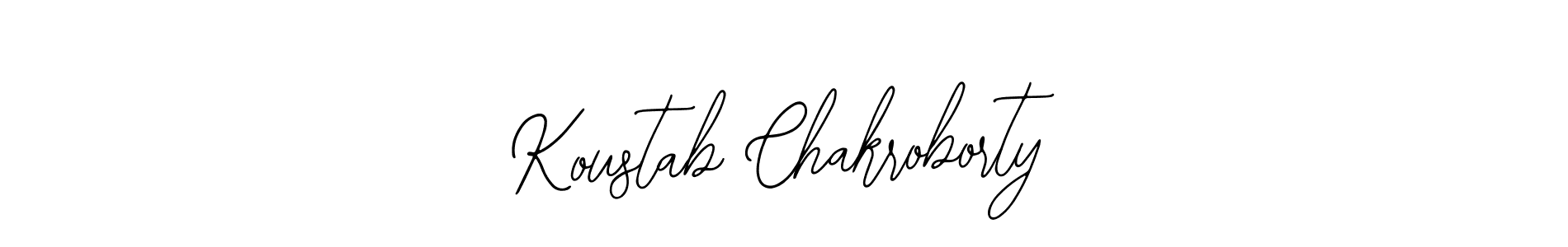 Make a beautiful signature design for name Koustab Chakroborty. With this signature (Bearetta-2O07w) style, you can create a handwritten signature for free. Koustab Chakroborty signature style 12 images and pictures png