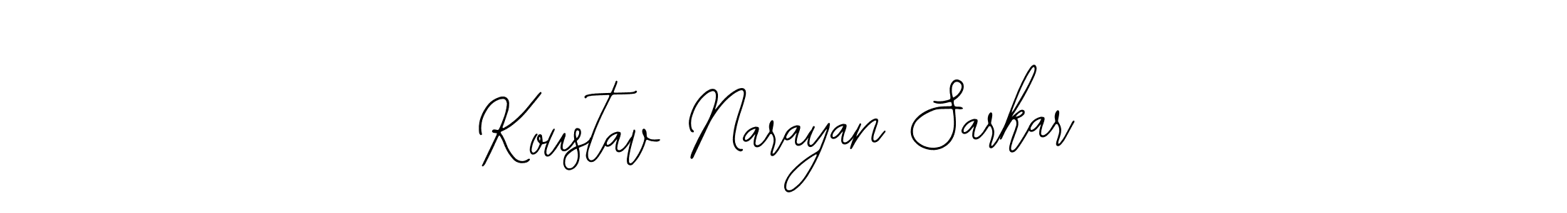 How to make Koustav Narayan Sarkar name signature. Use Bearetta-2O07w style for creating short signs online. This is the latest handwritten sign. Koustav Narayan Sarkar signature style 12 images and pictures png